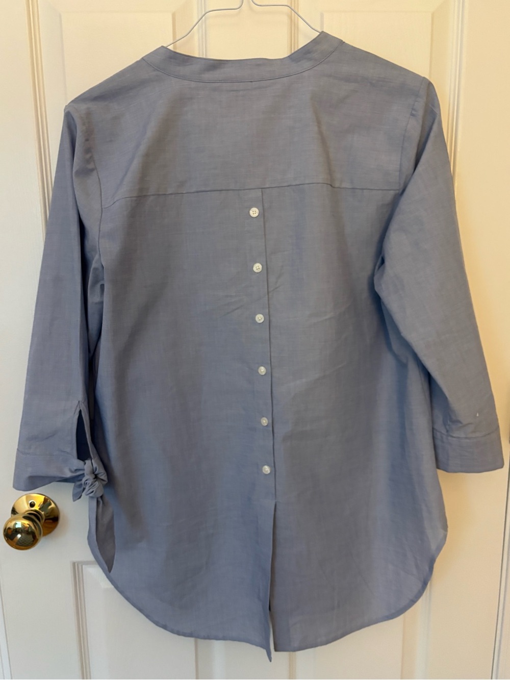 Talbots Pale Blue Collared Button-Up Shirt - Picture 2 of 7